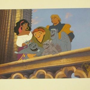 NWOT Disney Beautiful Exclusive The Hunchback of NorteDame lithograph